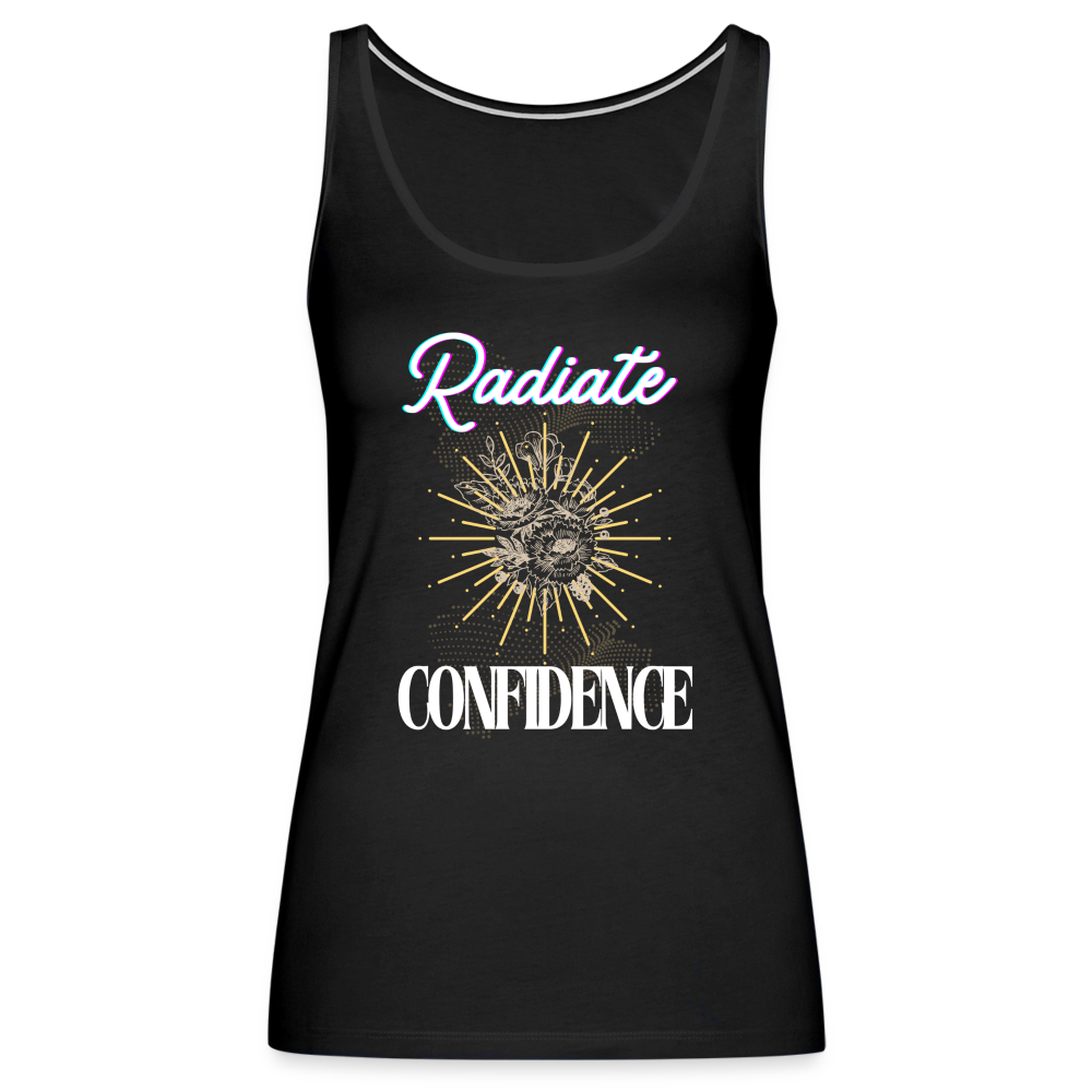 Radiate Confidence Women’s Premium Tank Top - black
