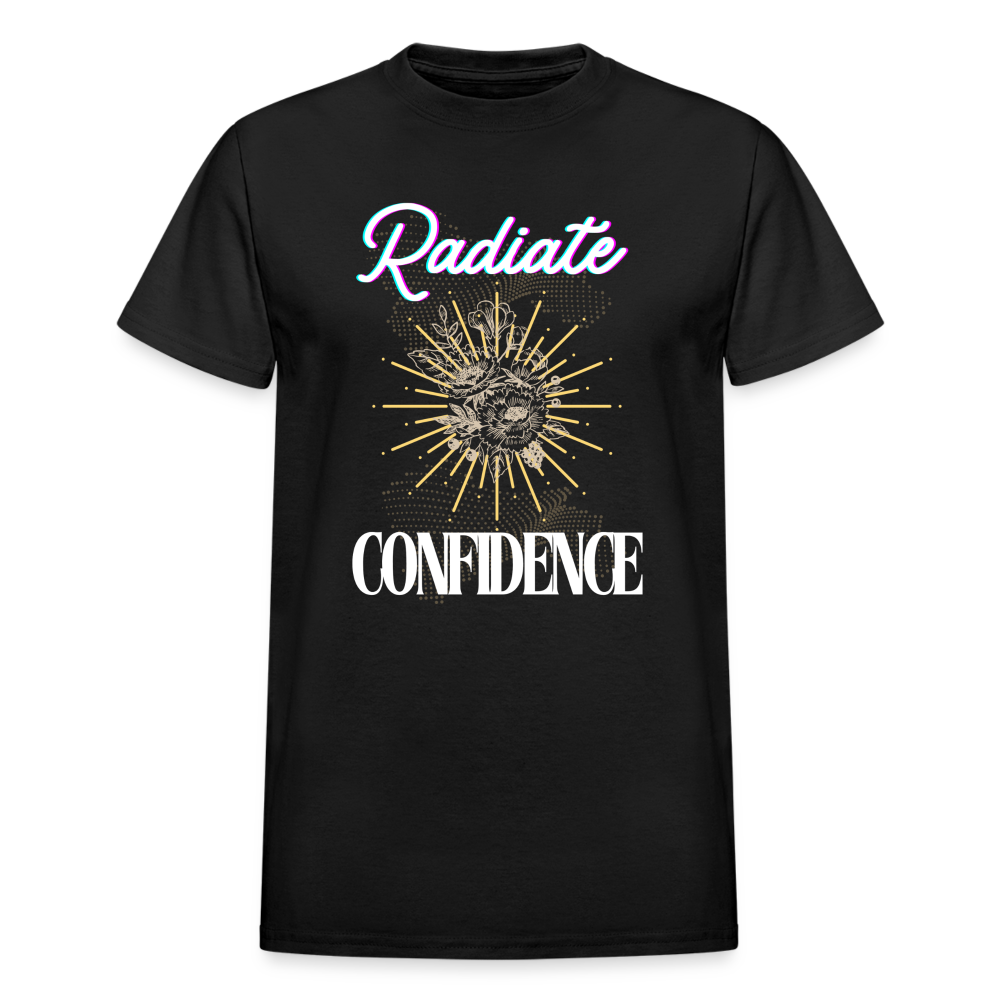 Radiate Confidence Gildan Ultra Cotton Adult T-Shirt - black