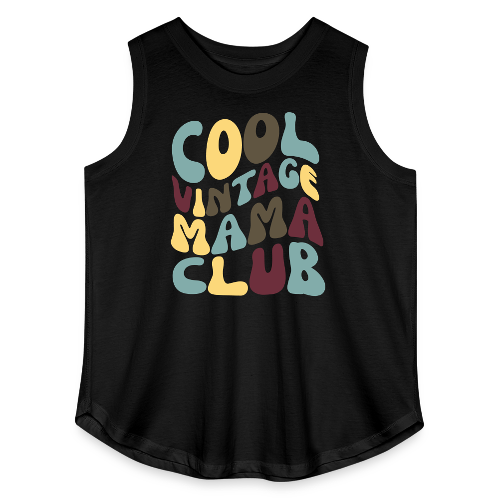 Cool Vintage Mama Club  Women’s Plus Size Premium Tank Top - black