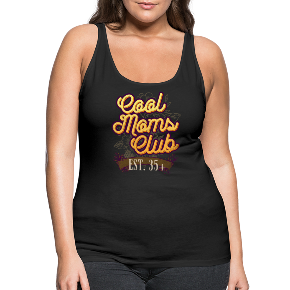 Cool Mom's Club Est. 35 Women’s Premium Tank Top - black