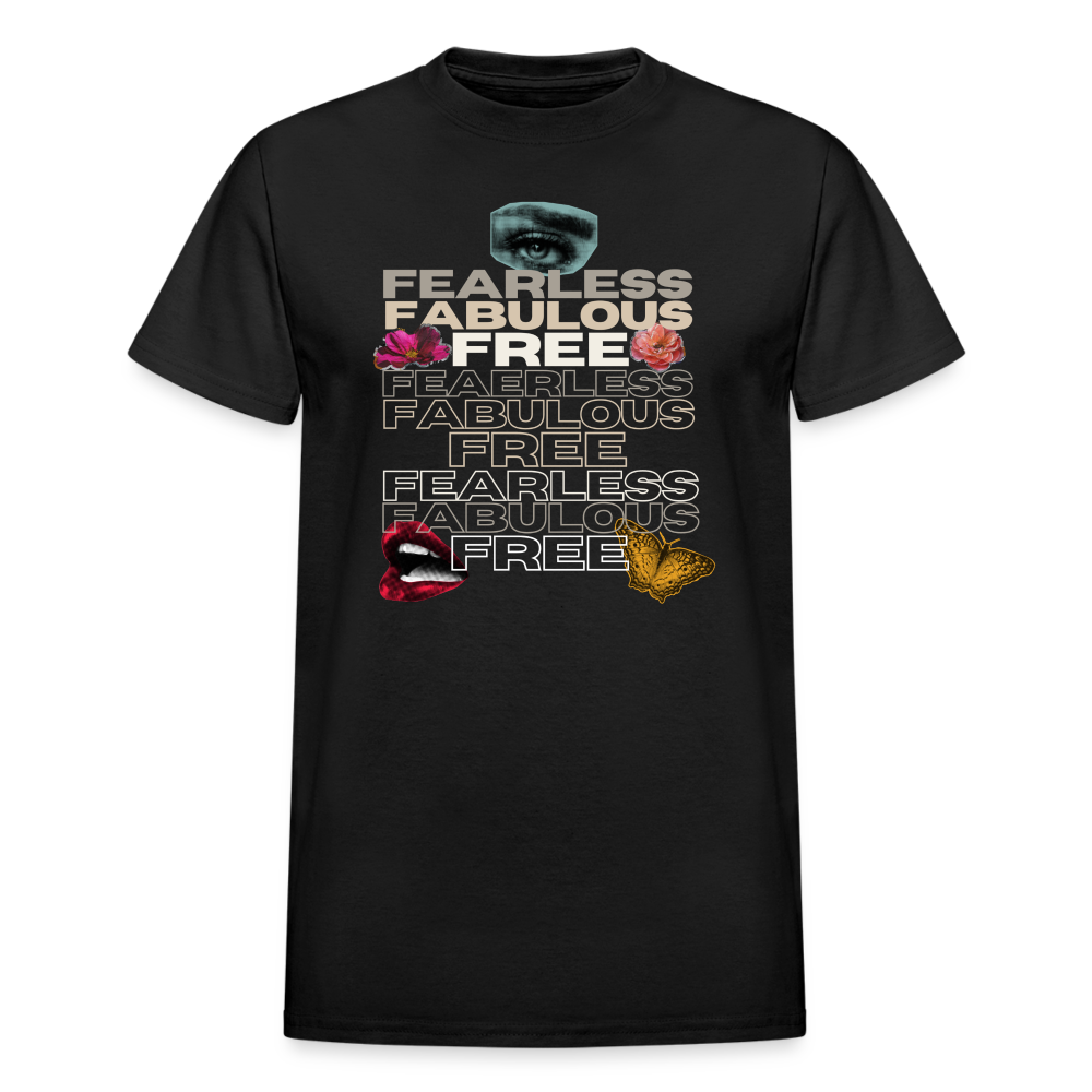 Fearless Fabulous Free Gildan Ultra Cotton Adult T-Shirt - black