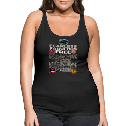 Fearless Fabulous Free Women’s Premium Tank Top - black