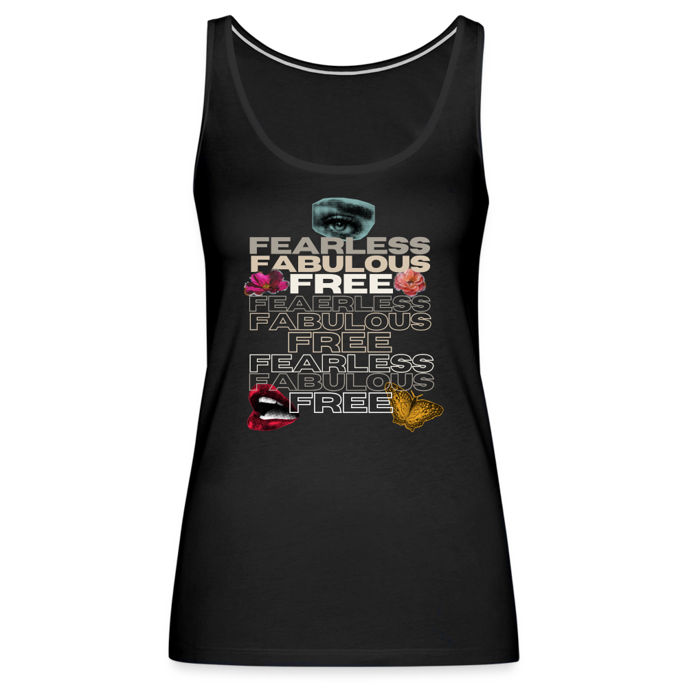 Fearless Fabulous Free Women’s Premium Tank Top - black