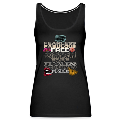 Fearless Fabulous Free Women’s Premium Tank Top - black