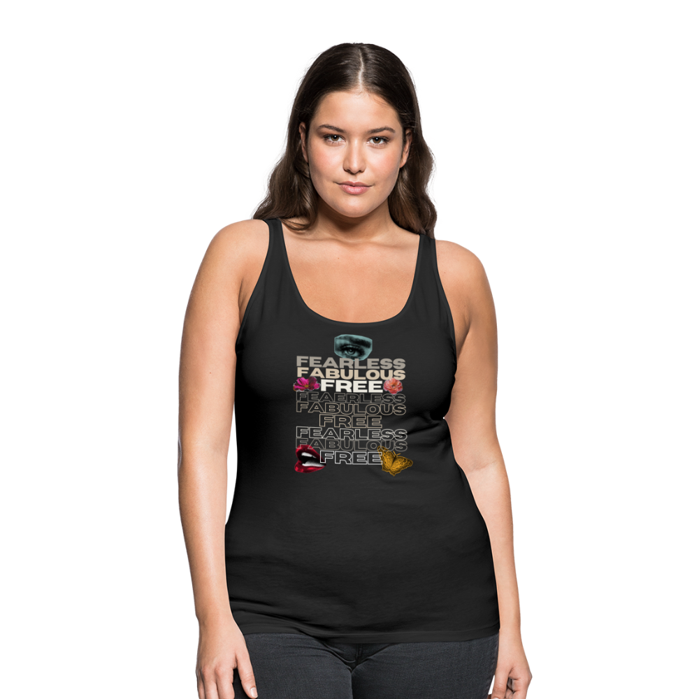 Fearless Fabulous Free Women’s Premium Tank Top - black