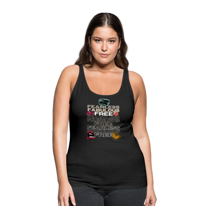 Fearless Fabulous Free Women’s Premium Tank Top - black