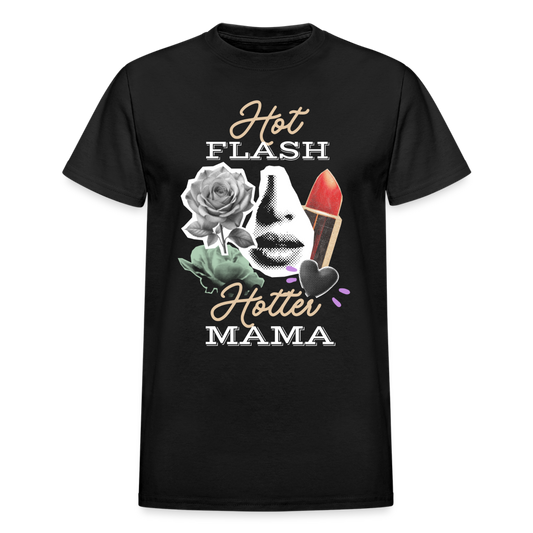 Hot Flash Hotter Mama Gildan Ultra Cotton Adult T-Shirt - black