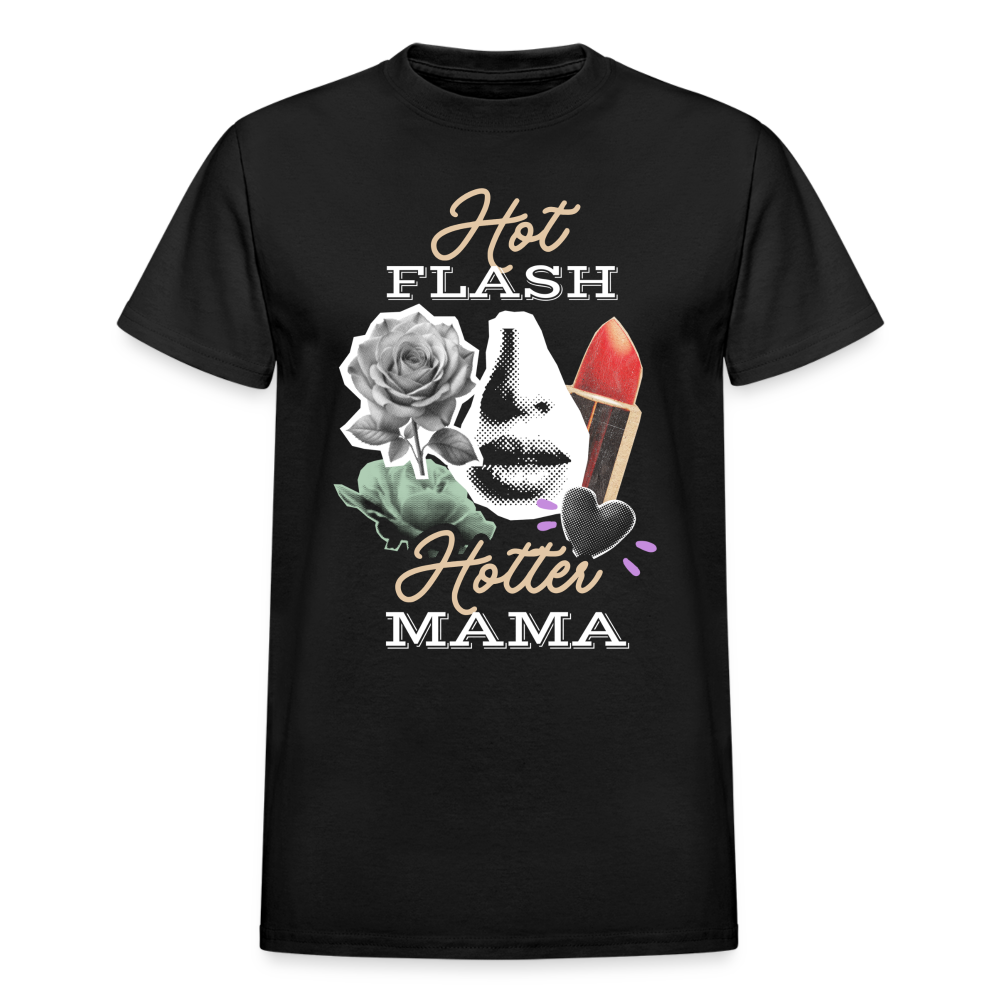 Hot Flash Hotter Mama Gildan Ultra Cotton Adult T-Shirt - black